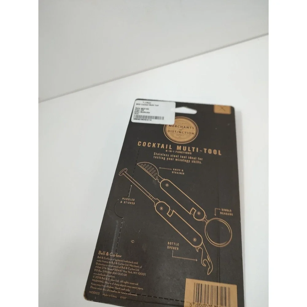Cocktail‎ Multi-Tool - 6-IN-1 Functions - Two Piece Set - New in Orig Pkg